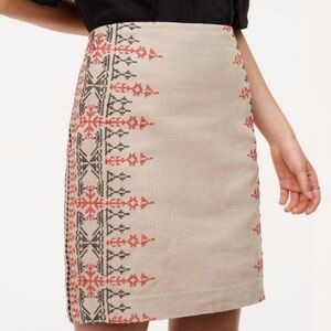 Loft Geometric Skirt